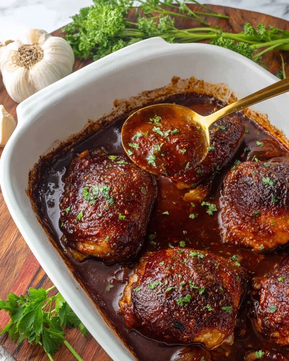 Oven Baked Sticky BBQ Chicken Recipe