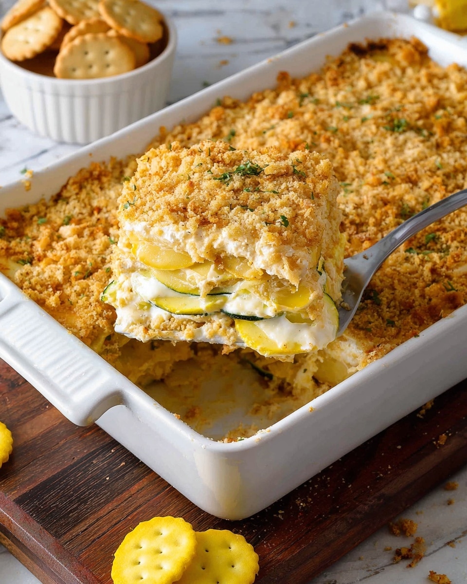 Cheesy Squash Casserole Recipe