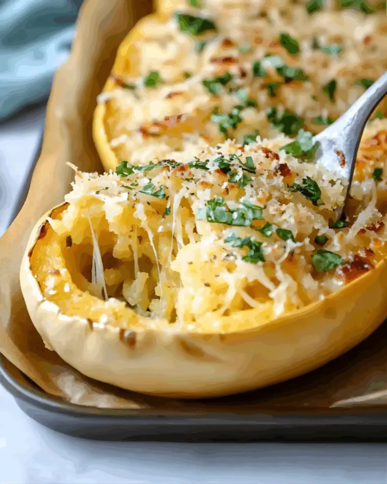 Twice Baked Spaghetti Squash and Cheese