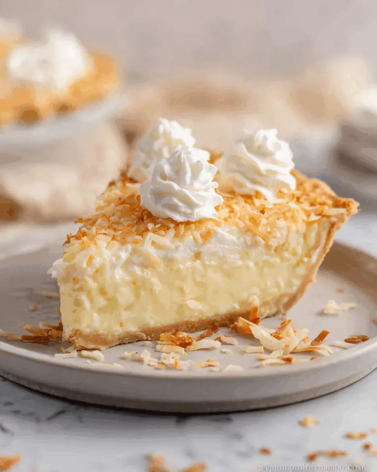 Coconut Custard Pie Recipe