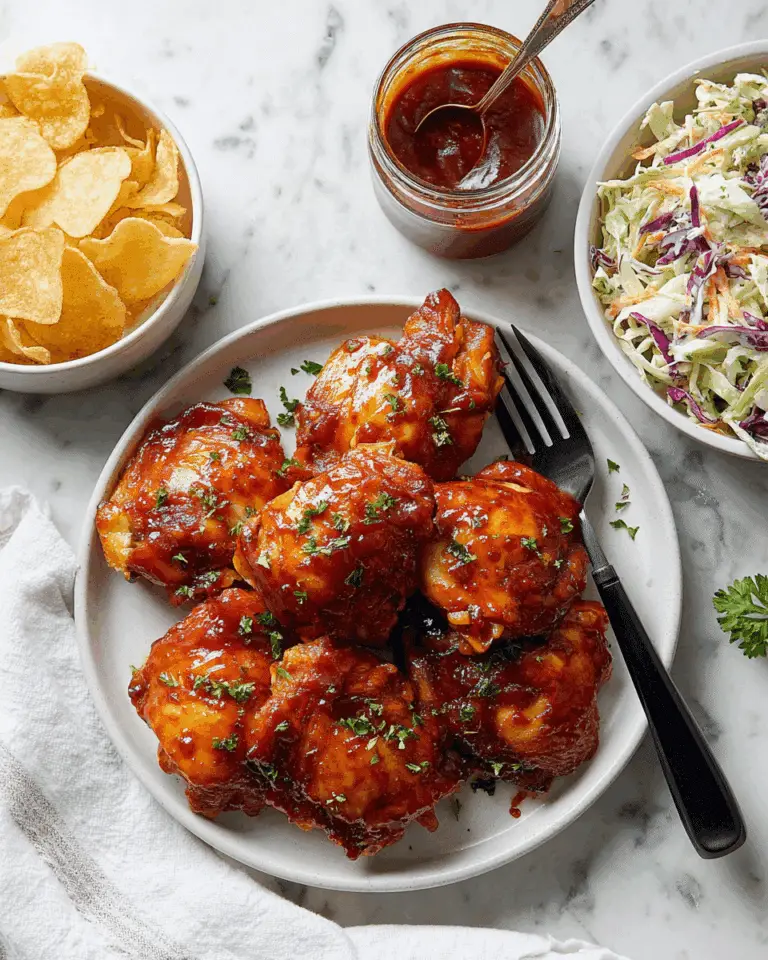 Slow Cooker BBQ Chicken Thighs Recipe