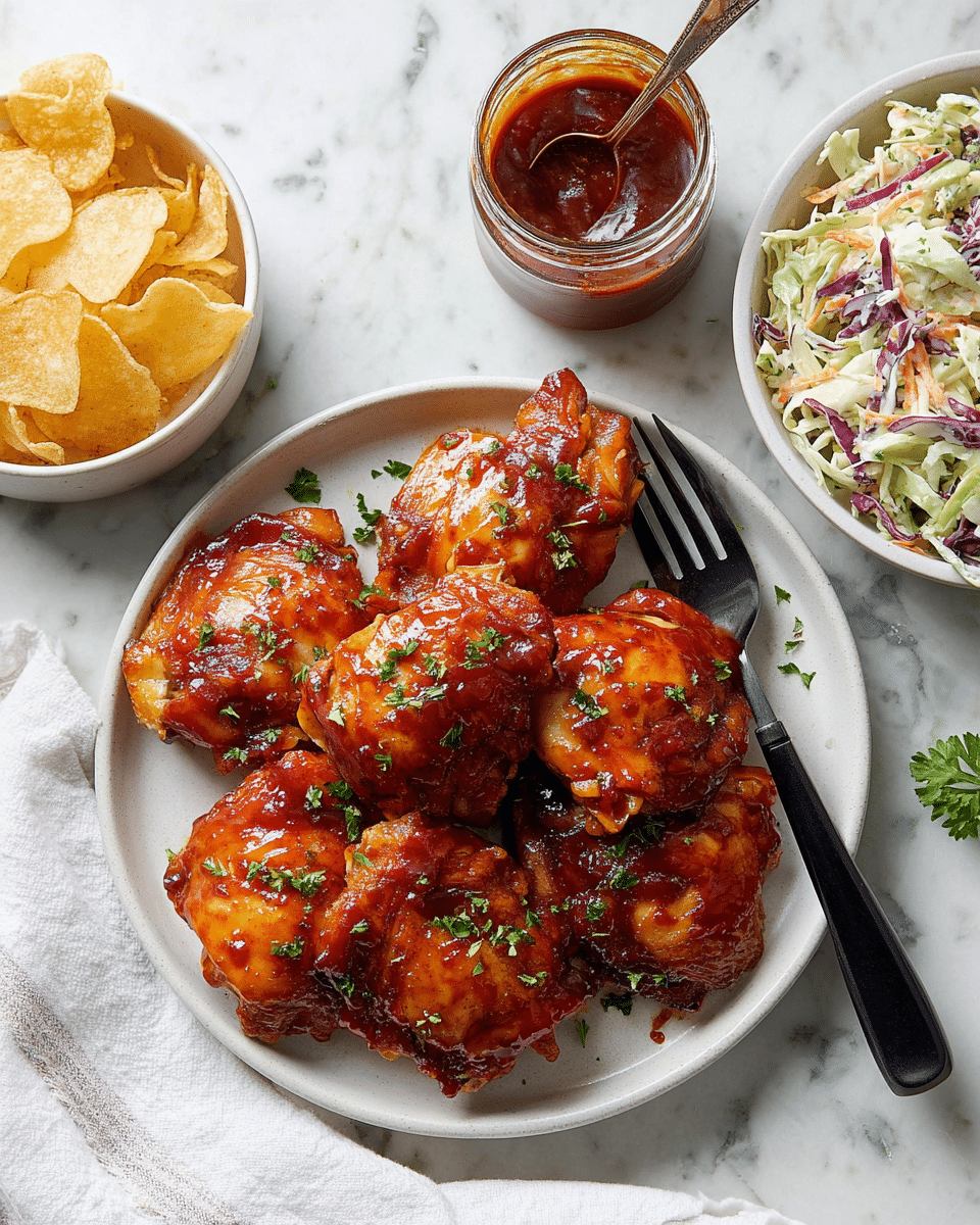 Slow Cooker BBQ Chicken Thighs Recipe