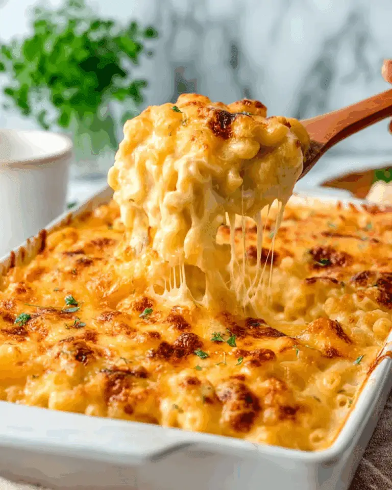 Tini's Decadent Three-Cheese Baked Mac and Cheese Recipe