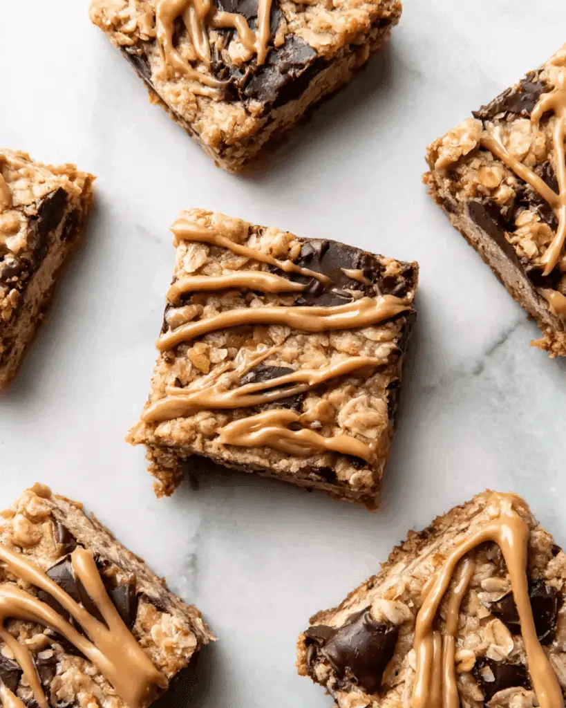 Peanut Butter Banana Chocolate Chip Oatmeal Bars Recipe