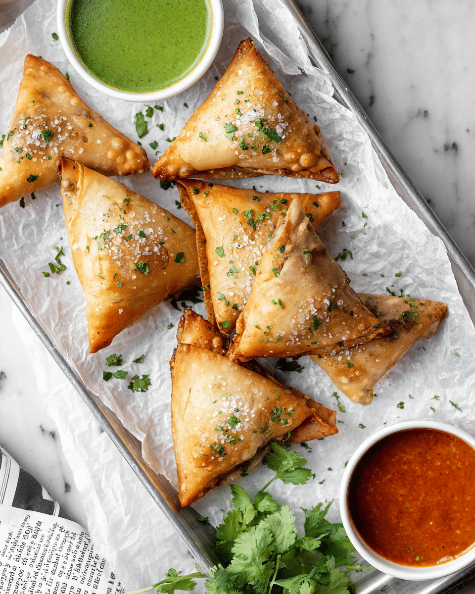 Vegan Sambusas with Spiced Tofu Filling Recipe