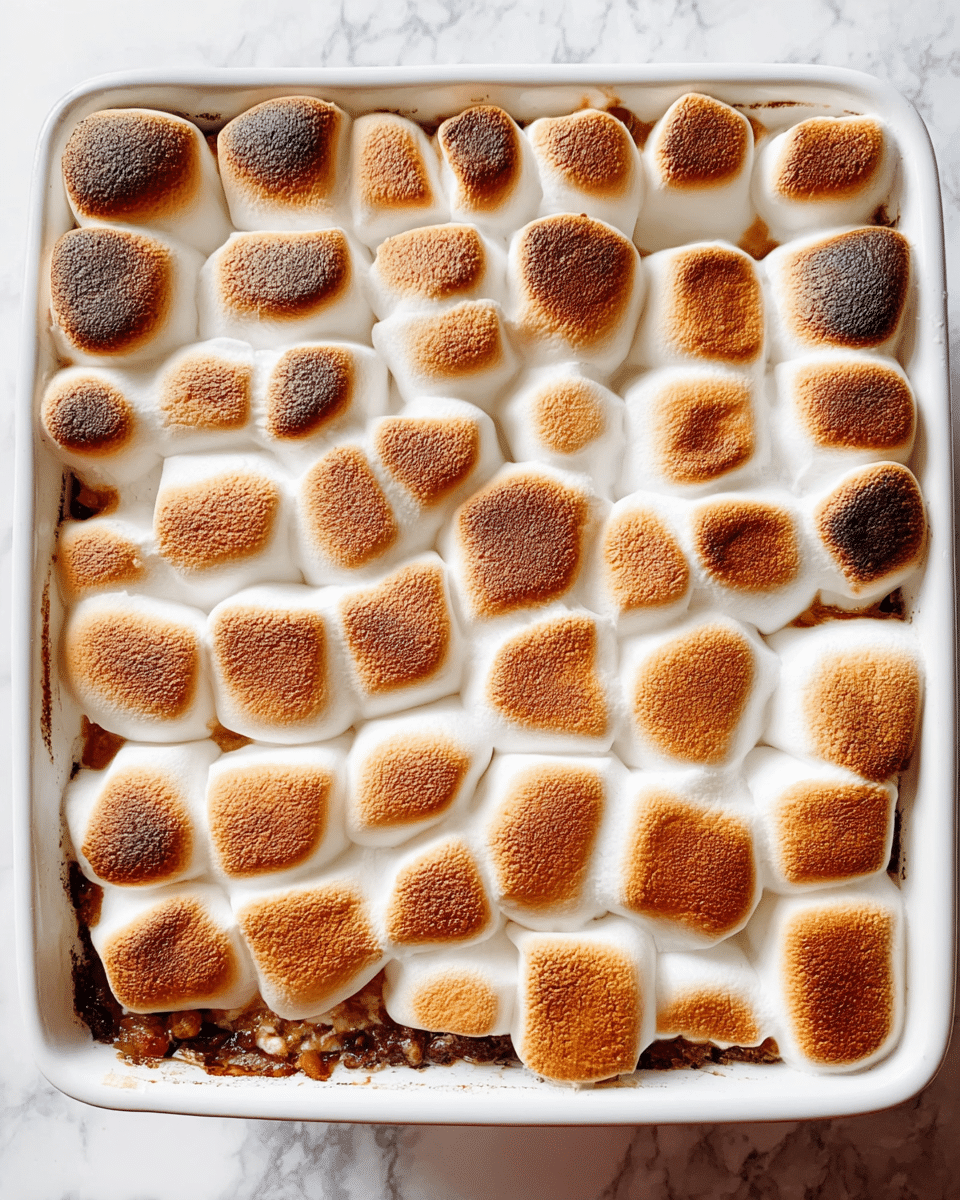 Easy Apple Crumble with Graham Crackers and Toasted Marshmallows Recipe