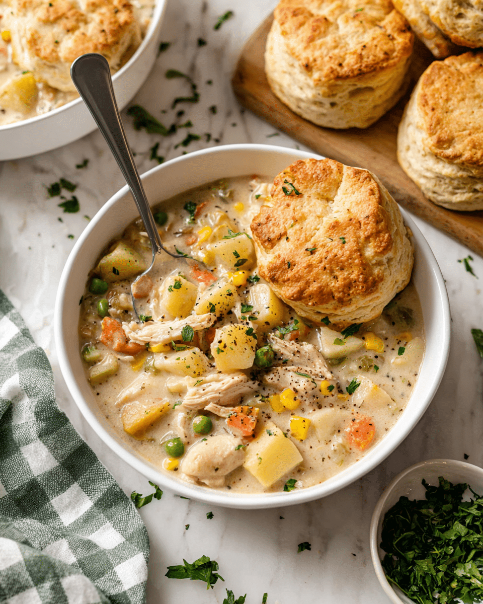 Slow Cooker Chicken Pot Pie Soup Recipe