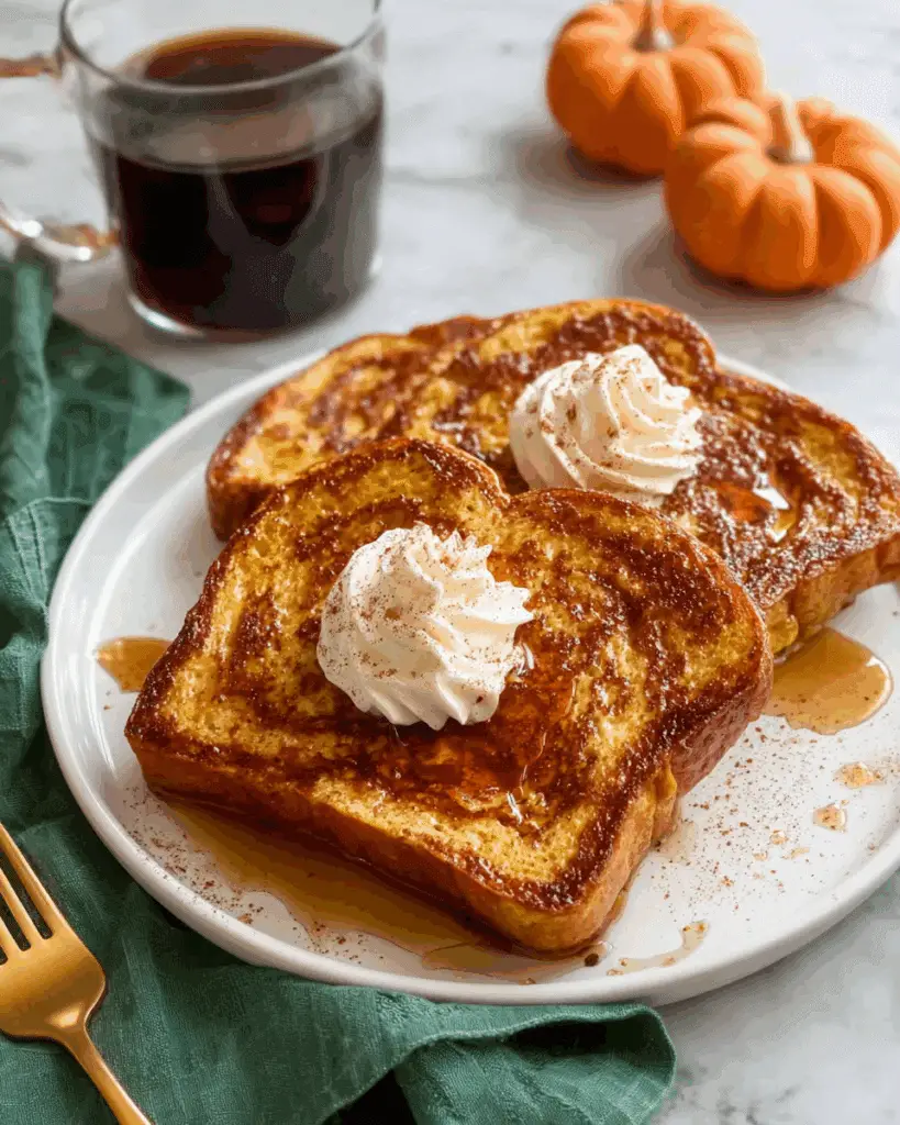 Pumpkin French Toast with Spiced Egg Mixture Recipe