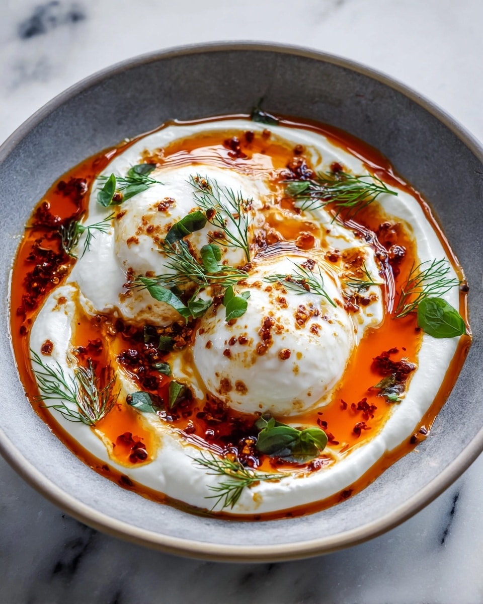 Turkish Eggs (Cilbir) Recipe