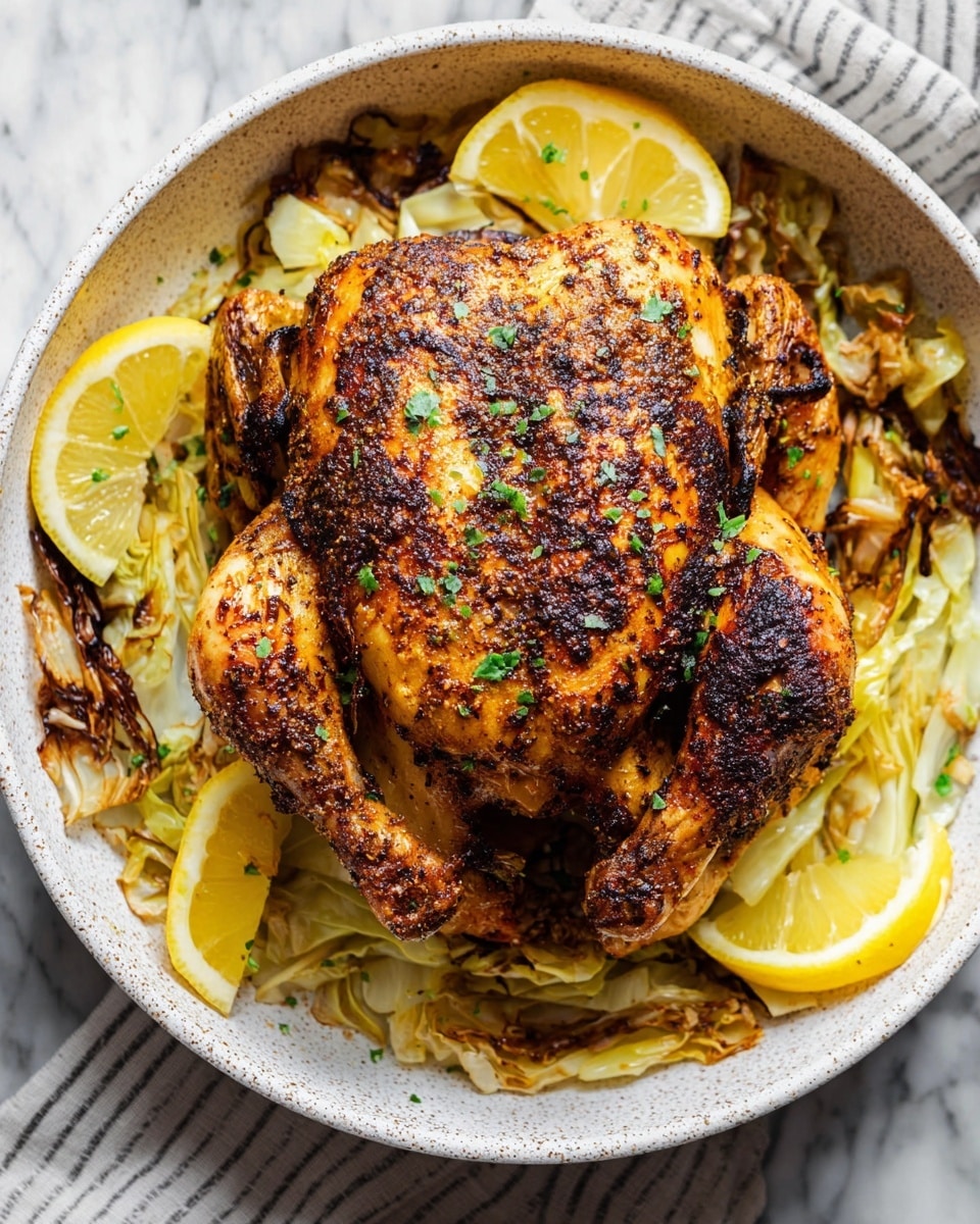 Lemon Sumac Roast Chicken With Cabbage Recipe