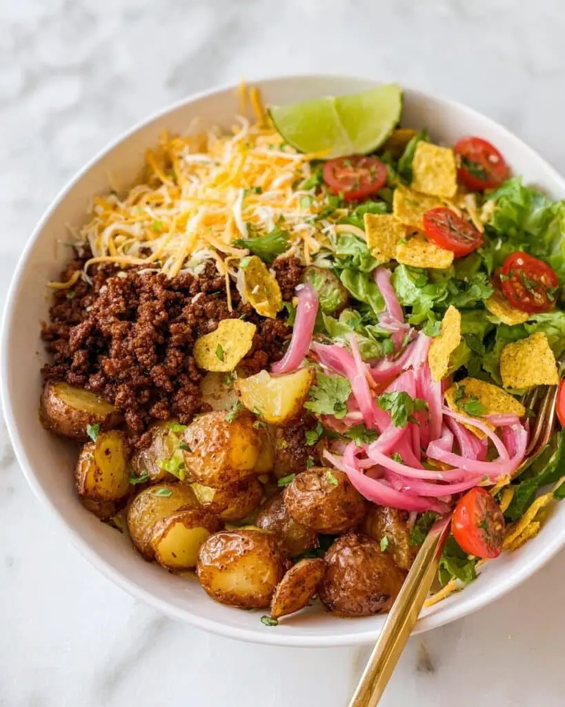 Crispy Potato Taco Bowls Recipe