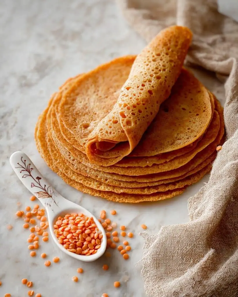 Red Lentil Wraps: Gluten-Free, Vegan Lentil Flatbreads Recipe