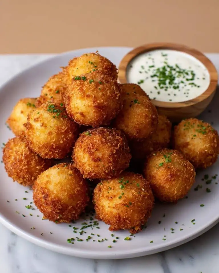 Cheesy Fried Mashed Potato Balls Recipe