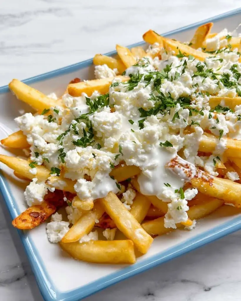 Greek Fries with Feta Yogurt Sauce Recipe