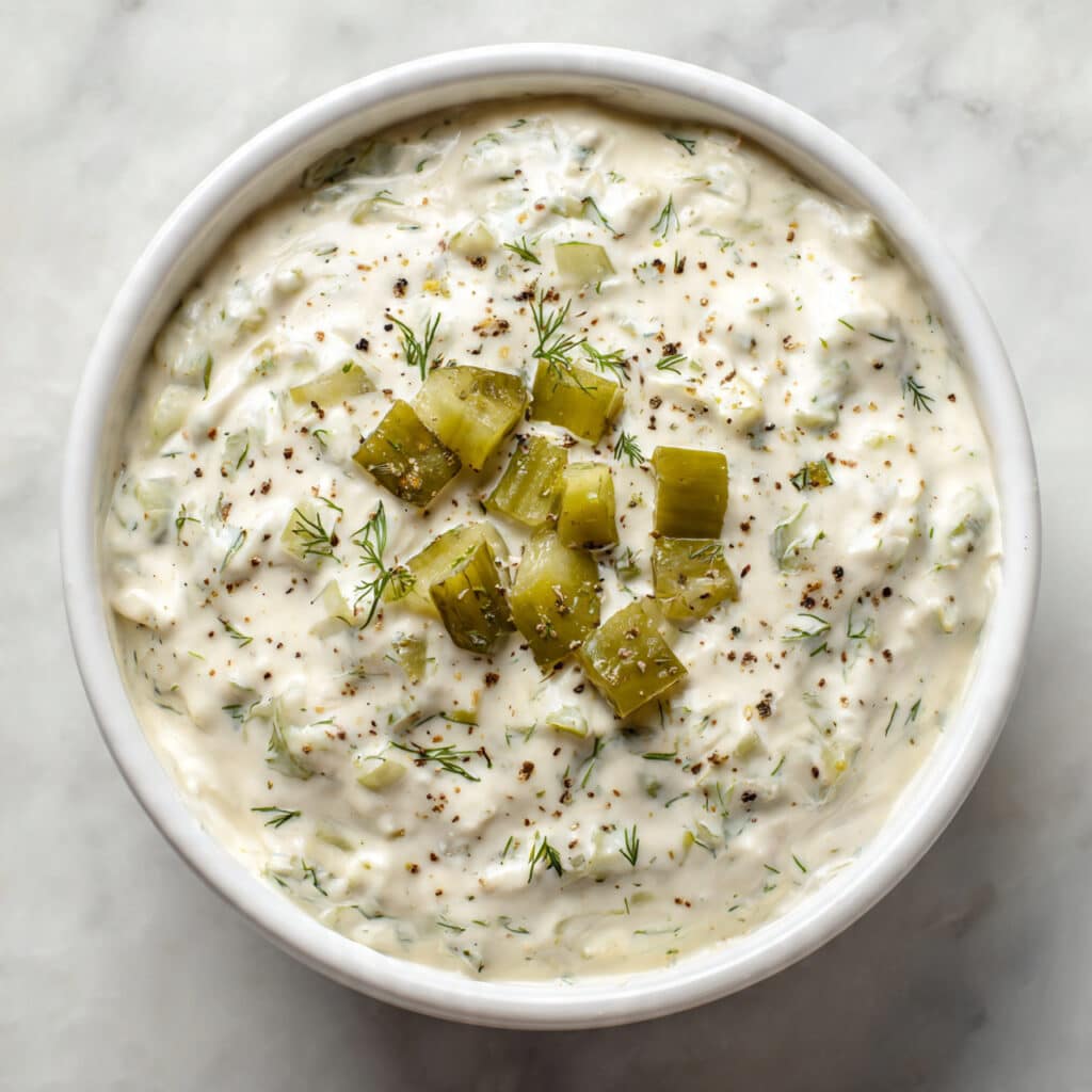 Dairy-Free Dill Pickle Cashew Dip Recipe