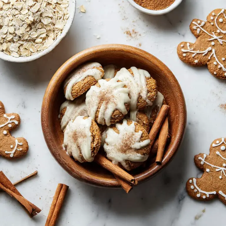 Iced Gingerbread Oatmeal Cookies Recipe