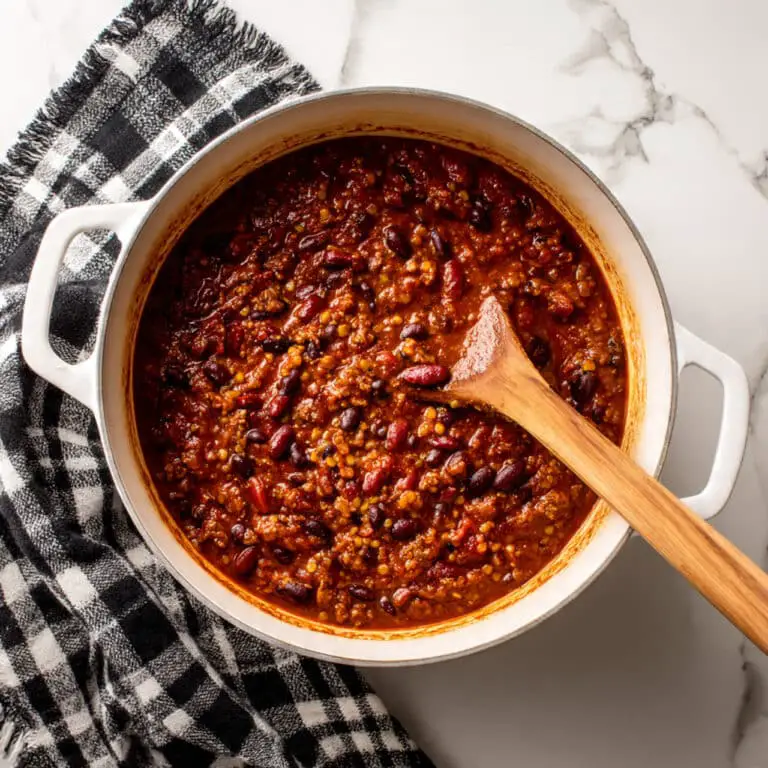Lentil Chili with Black Beans and Spiced Tomato Broth Recipe
