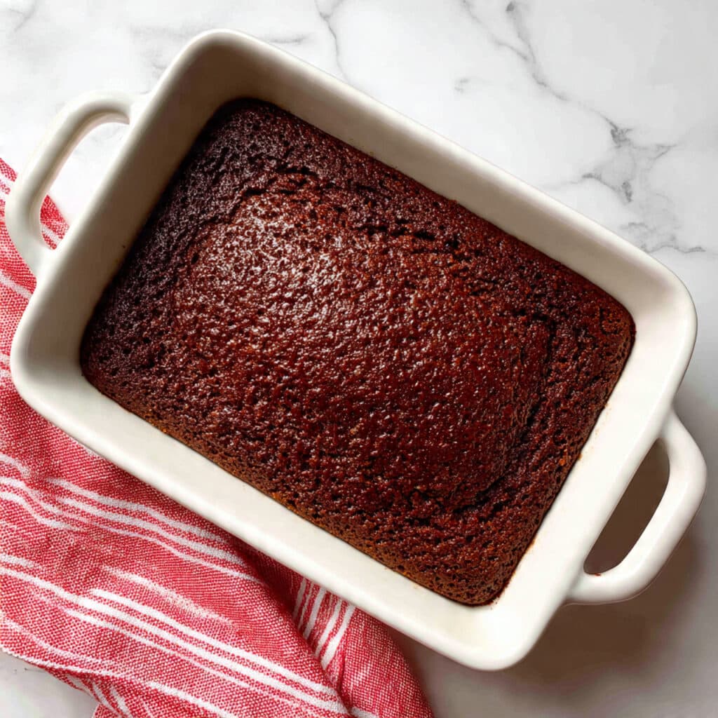 Gingerbread Cake with Vanilla Cream Sauce, Bananas, and Whipped Cream Recipe