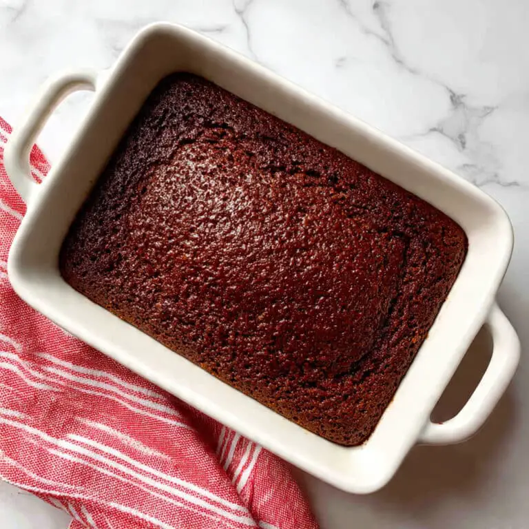 Gingerbread Cake with Vanilla Cream Sauce, Bananas, and Whipped Cream Recipe