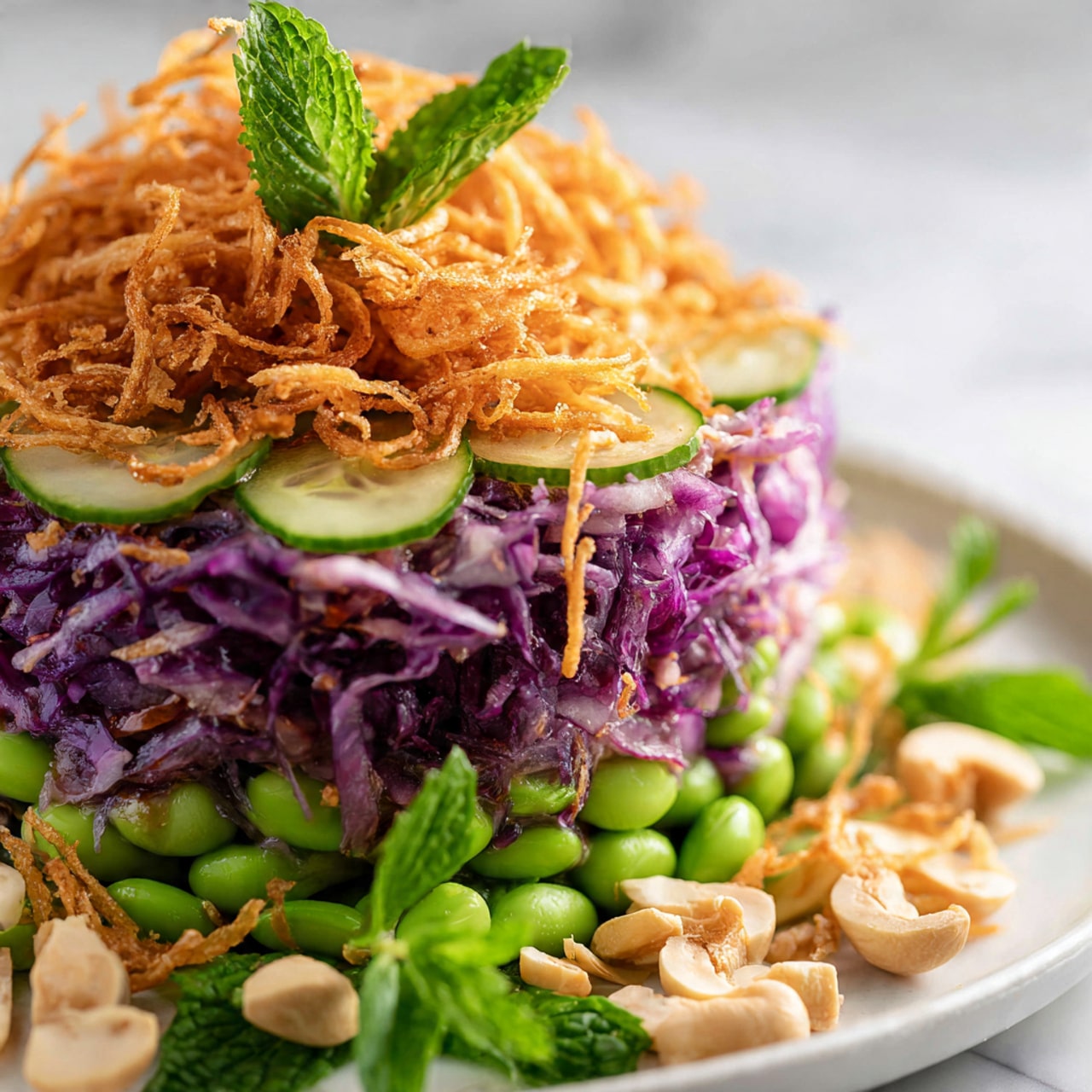 Crispy Rice Salad with Maple-Tahini Ginger Dressing Recipe