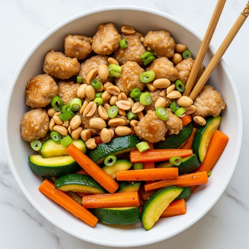 The image shows cooked vegetable pieces spread in one layer, mainly made of thick green zucchini slices with light yellow centers and darker green edges. Mixed with these are bright orange carrot sticks, also cooked, with a glossy shine from oil or sauce. The vegetables have some light brown spots from cooking, giving a slightly crisp look. They are arranged on a white marbled surface, filling the frame closely. photo taken with an iphone --ar 4:5 --v 7