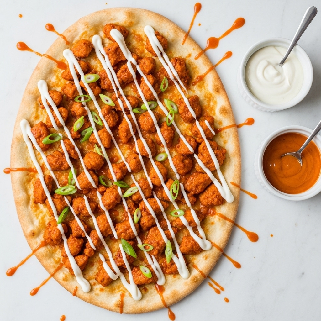Buffalo Chicken Flatbread Recipe