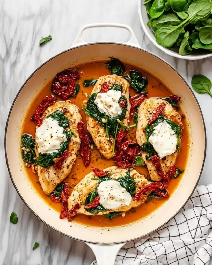 Sun-Dried Tomato Goat Cheese Chicken (Chicken Bryan Copycat) Recipe