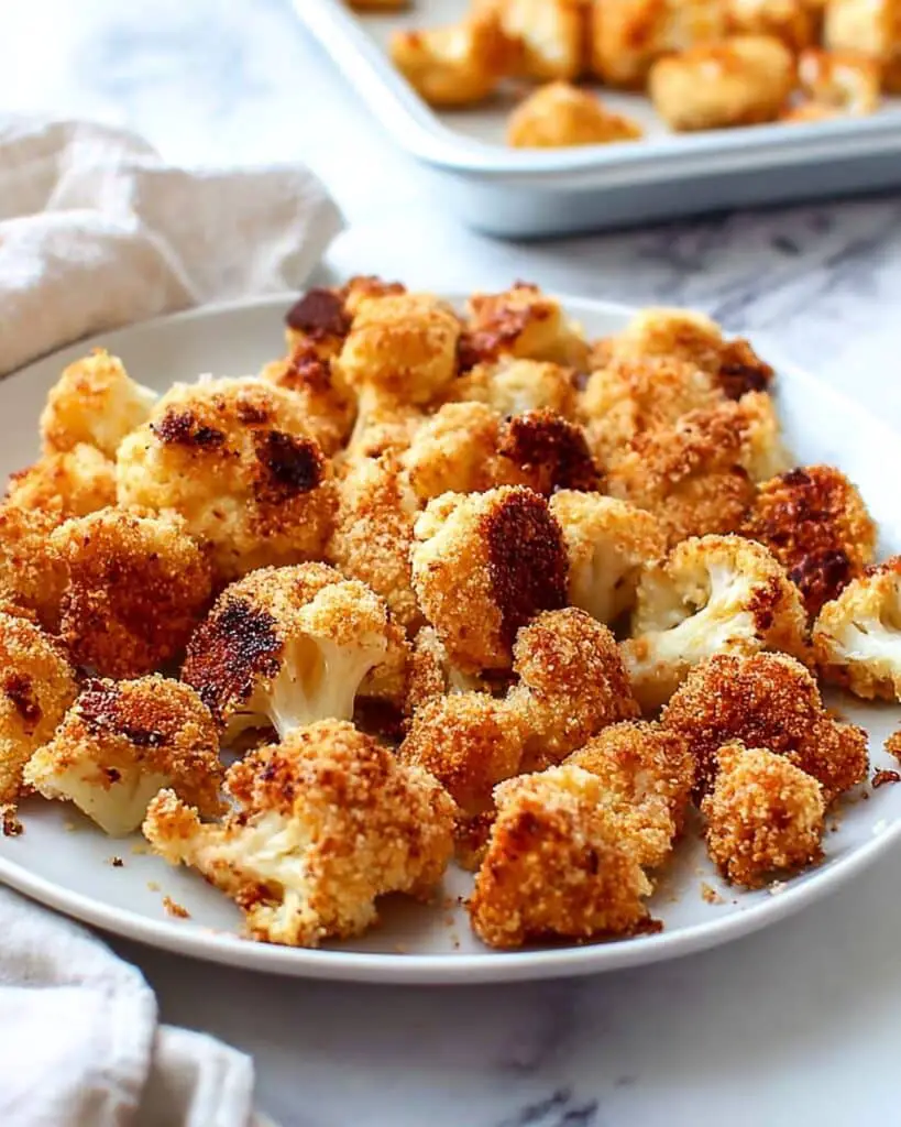 Roasted Garlic Parmesan Cauliflower Bites Recipe