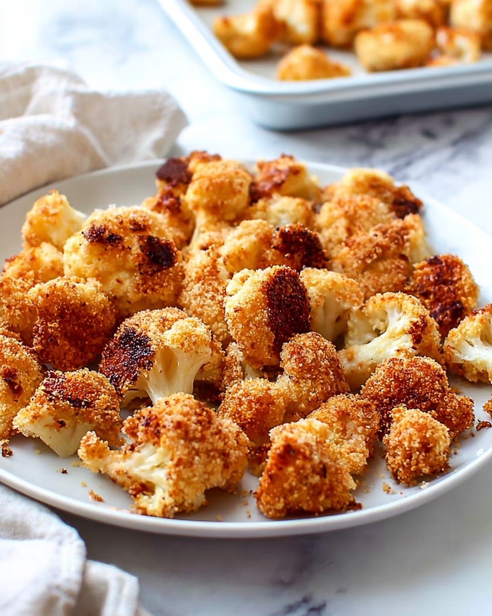 Roasted Garlic Parmesan Cauliflower Bites Recipe