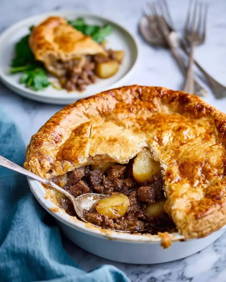 Hearty British Beef and Potato Steak Pie Recipe