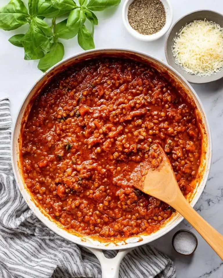 Lentil Bolognese Recipe