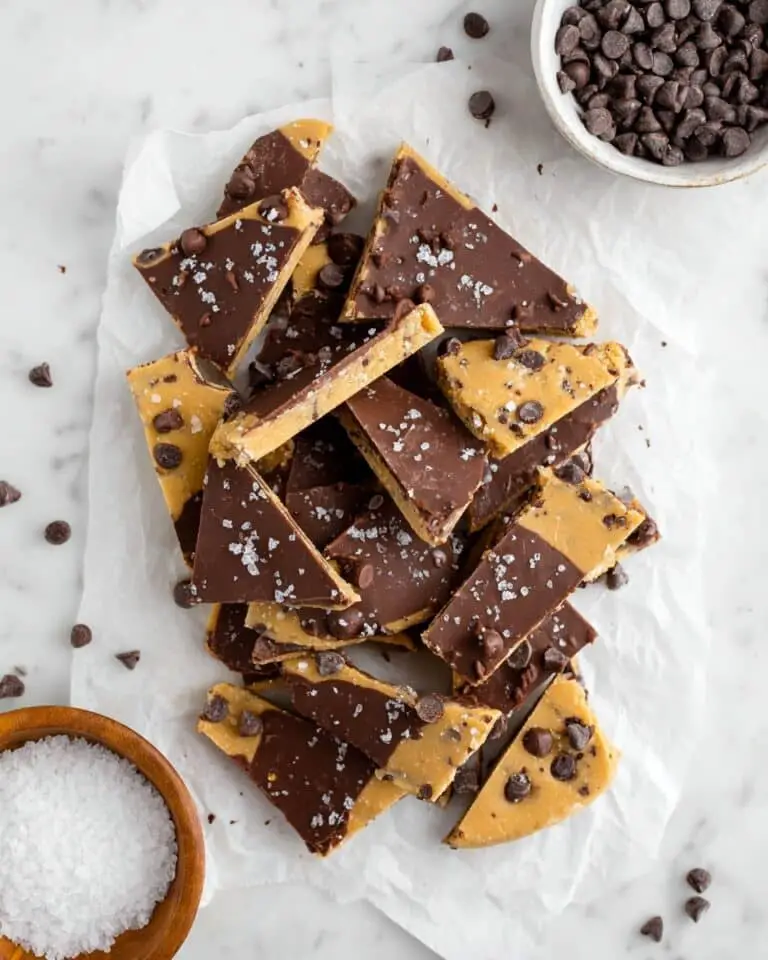 Healthy Cookie Dough Bark Recipe