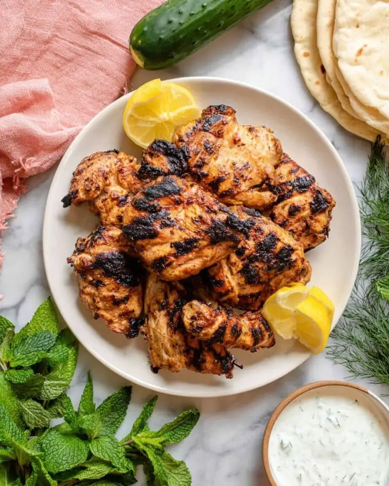 Greek Yogurt Marinated Grilled Chicken Thighs Recipe