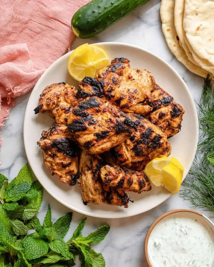 Greek Yogurt Marinated Grilled Chicken Thighs Recipe