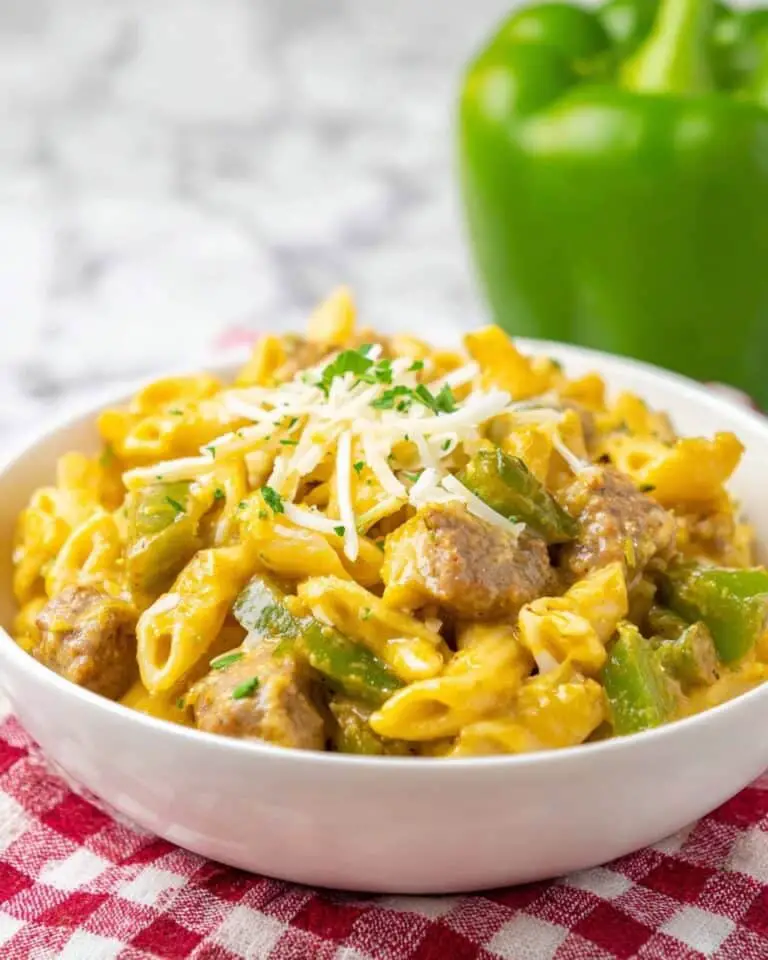 One Pot Cheesesteak Tortellini Recipe