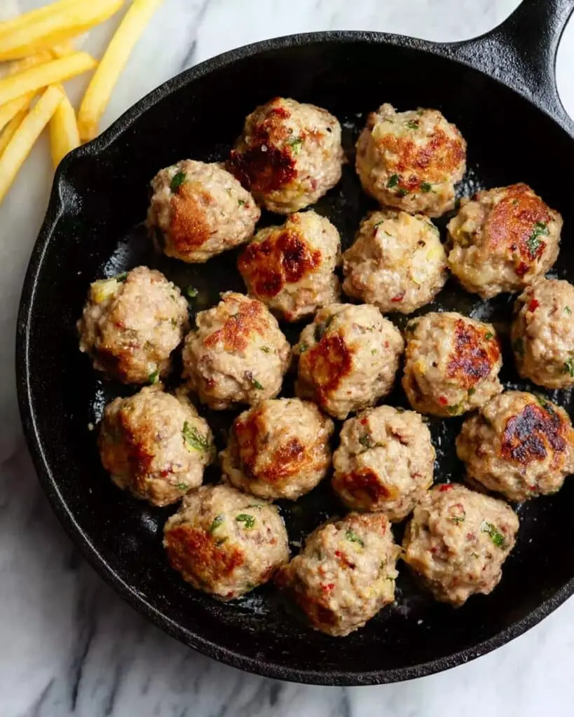 Apple Turkey Meatballs with Homemade BBQ Sauce Recipe