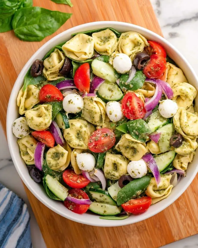 Tortellini Pesto Pasta Salad Recipe