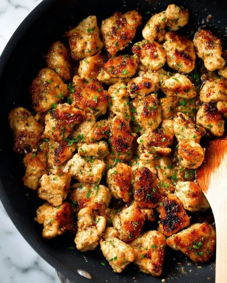 15-Minute Garlic Butter Chicken Bites: Easy One-Pan Recipe