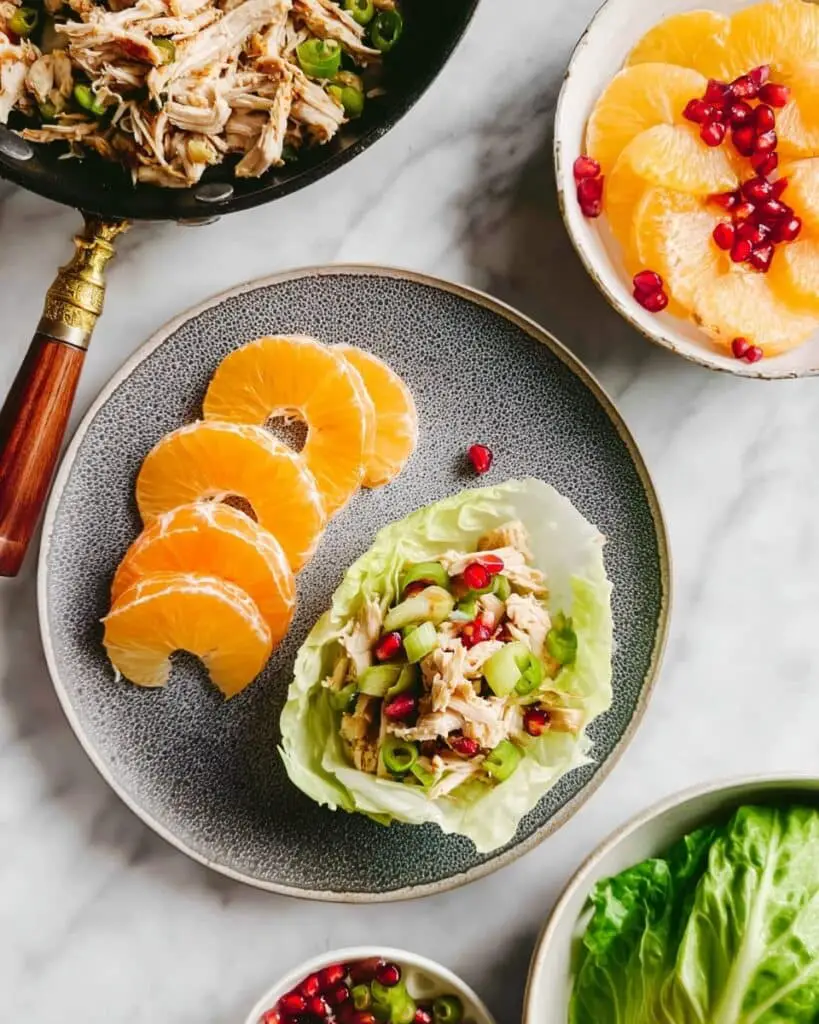 Chinese Turkey Lettuce Wraps with Pearled Sorghum and Asian Pears Recipe