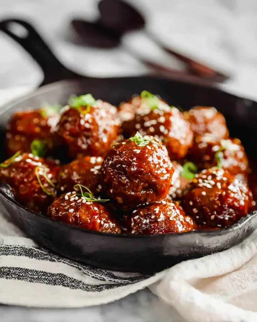 Hoisin-Glazed Asian Turkey Meatballs Recipe