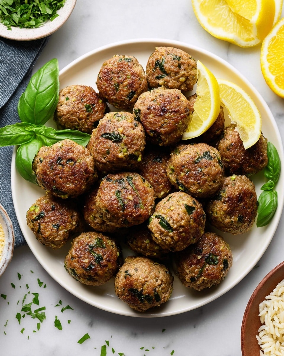 Lemon Herb Meatballs Recipe