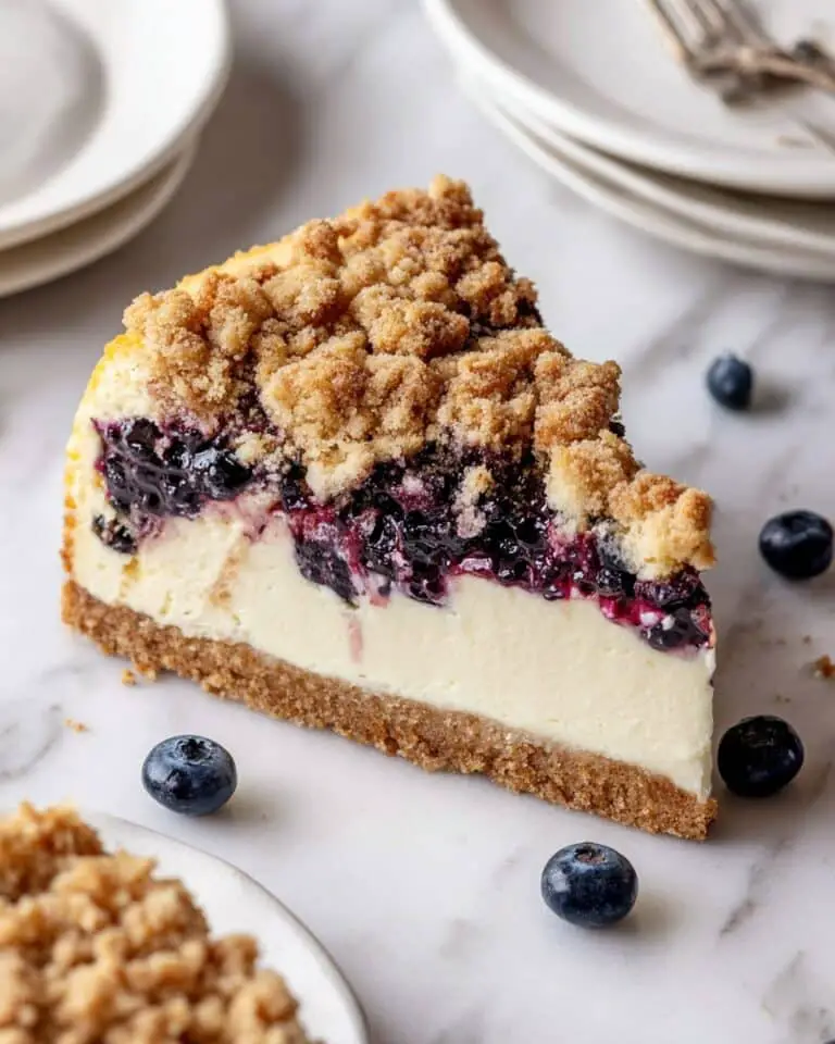 Blueberry Crumble Cheesecake Recipe