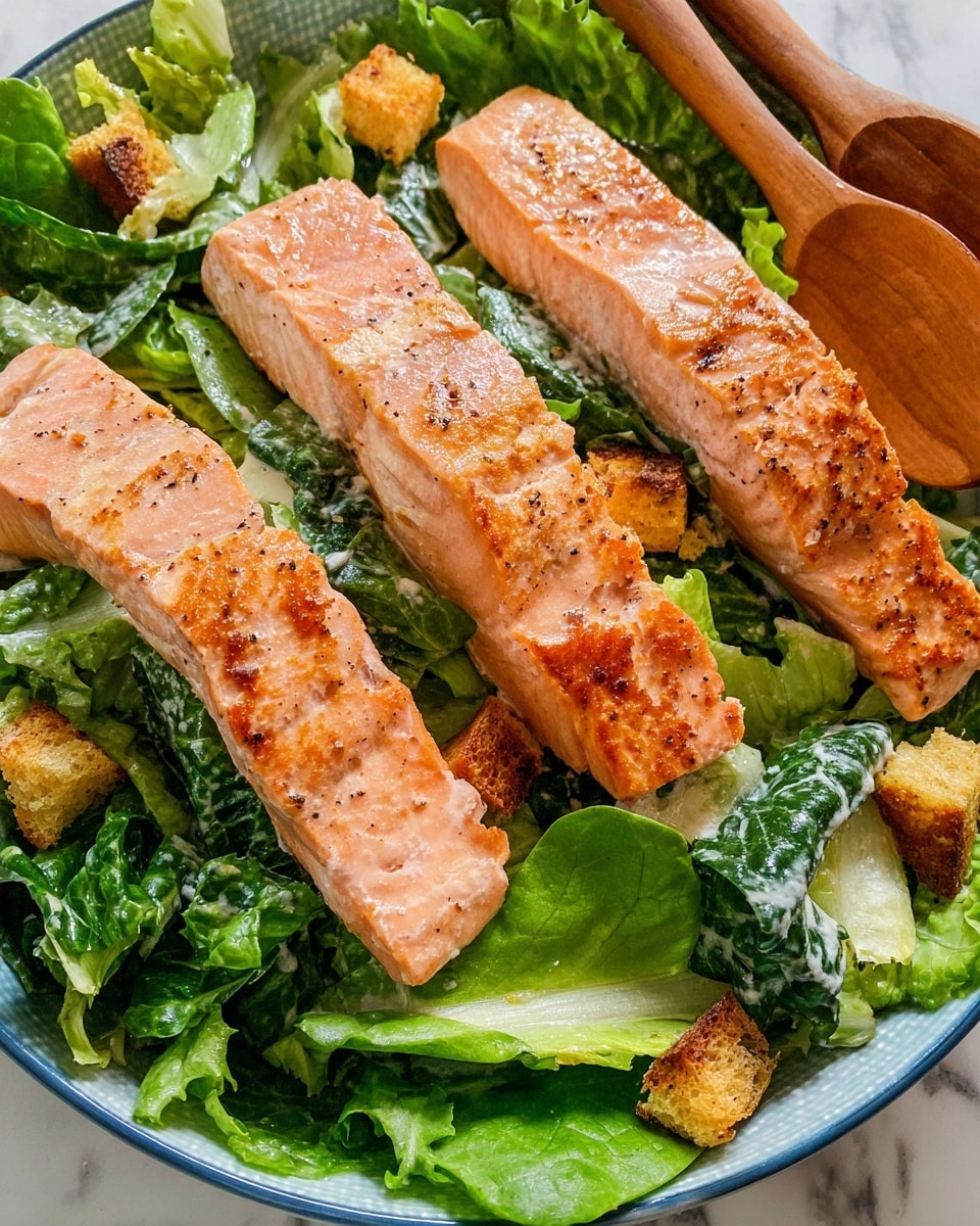 Salmon Caesar Salad Recipe