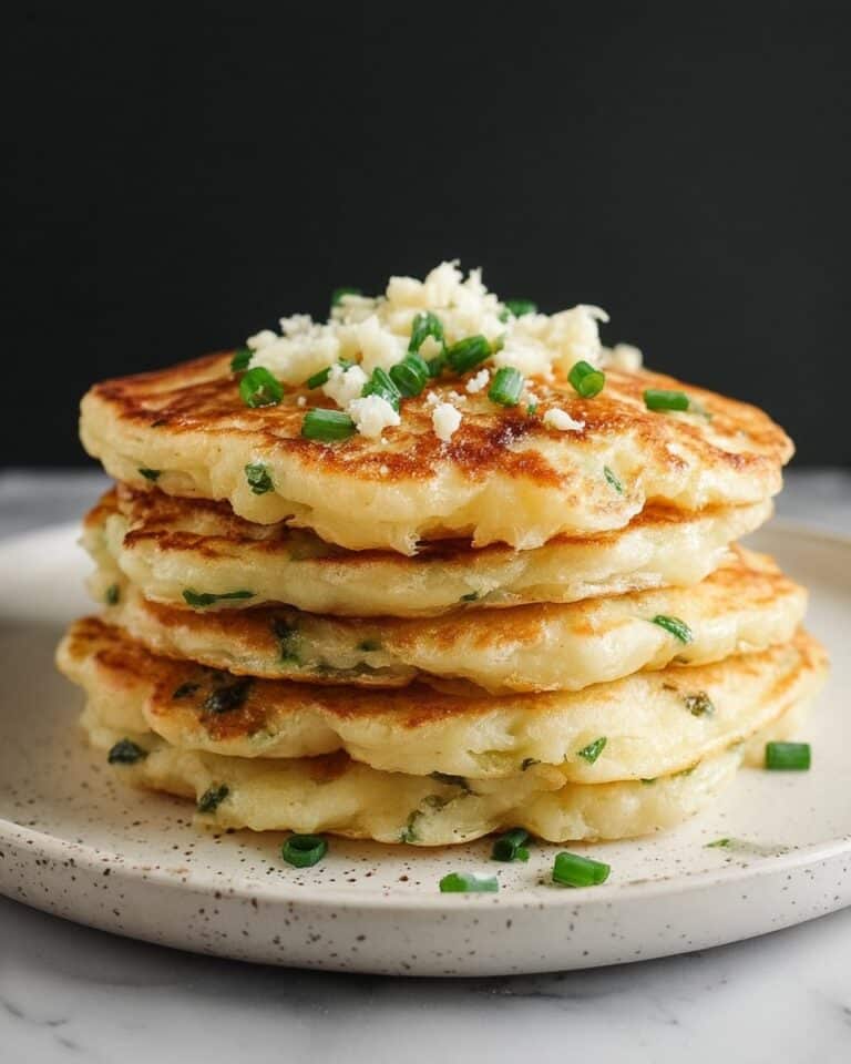 Cheese & Chive Pancakes Recipe