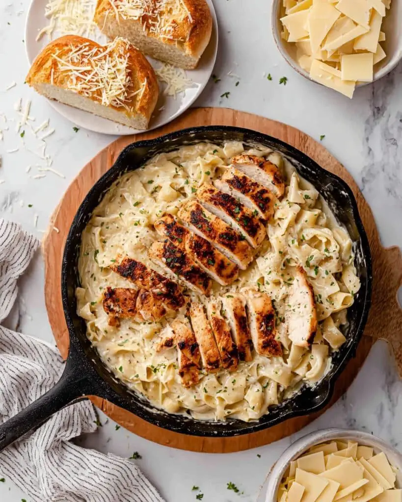 Garlic Parmesan Chicken Pasta Recipe
