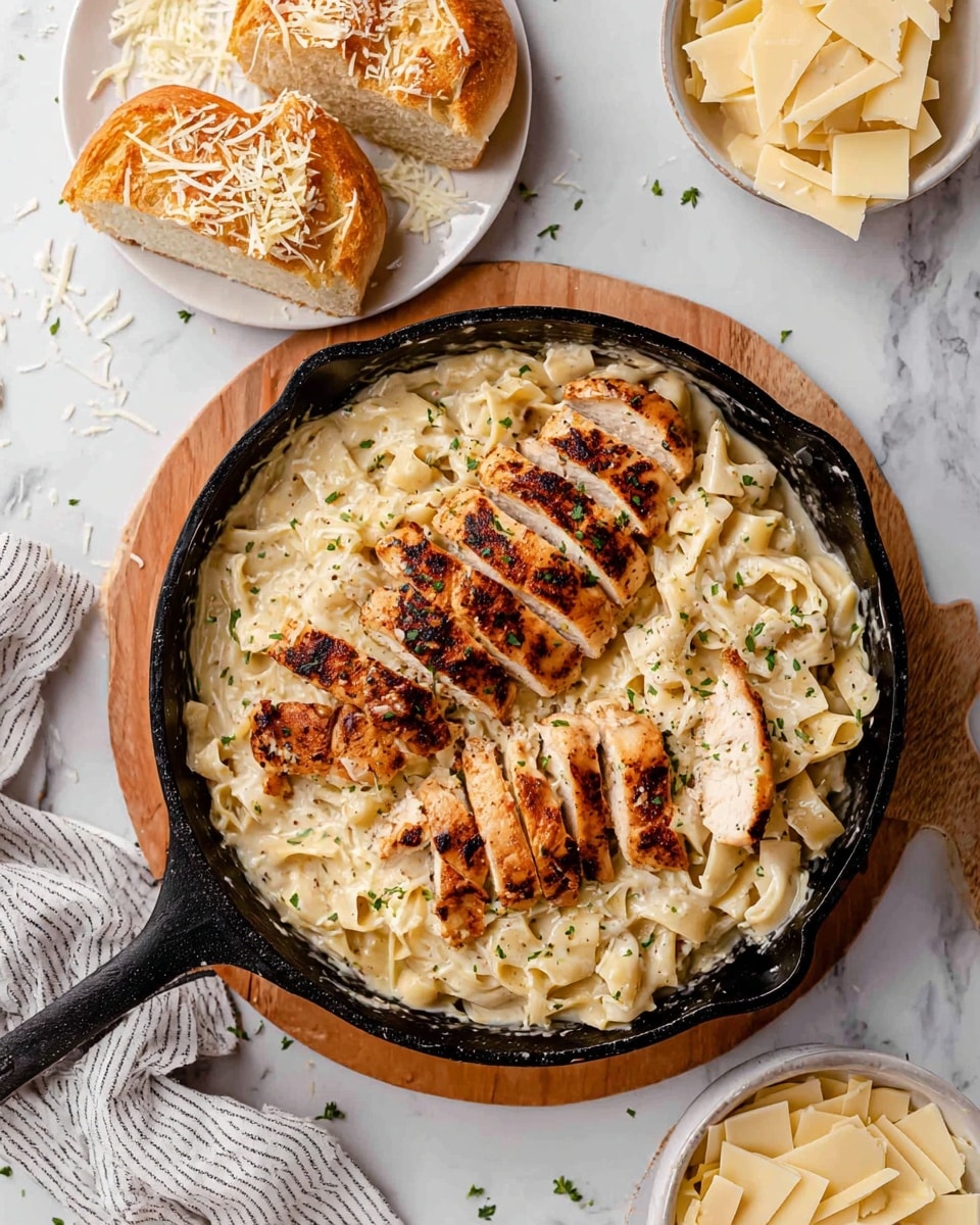 Garlic Parmesan Chicken Pasta Recipe