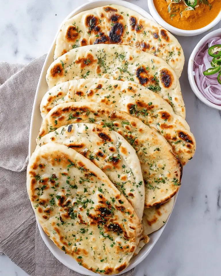 Cottage Cheese Garlic Naan (High Protein, No Yeast!) Recipe