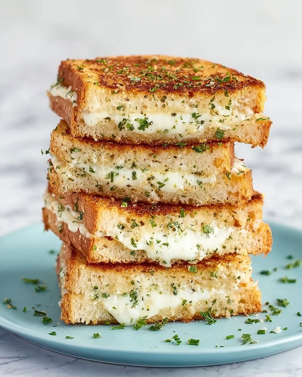 Perfect White Pizza Grilled Cheese Sandwiches Recipe