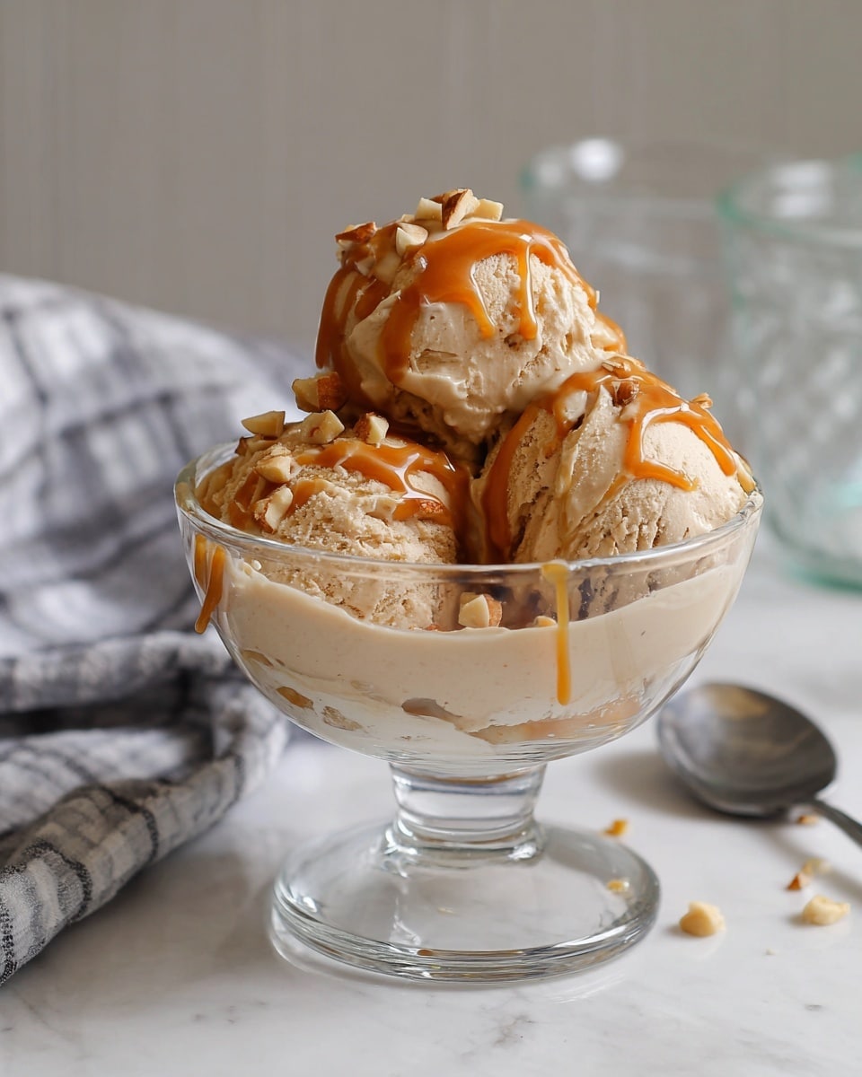 3-Ingredient Salted Caramel Cottage Cheese Ice Cream Recipe
