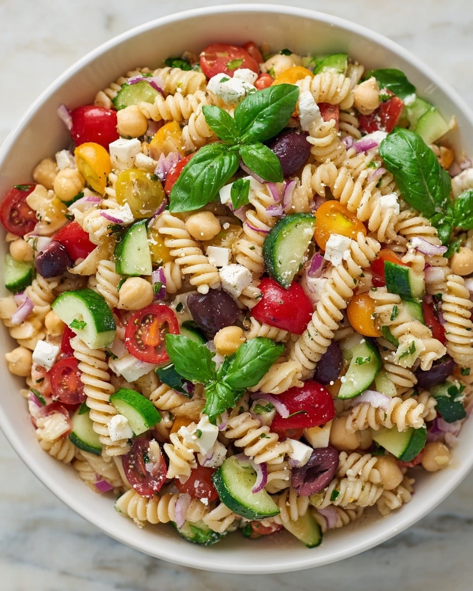 20-Minute Greek Pasta Salad Recipe